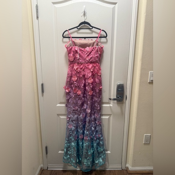 Elliatt Elle Gown in Pink & Blue Ombre cocktail parties celebrations size S NWT - Picture 7 of 8